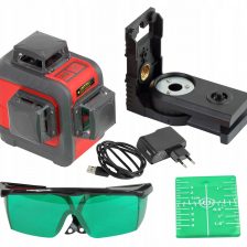 KRIŽNO LINIJSKI LASER 3D 360 STOPINJ, ZELENI ŽAREKRAZLIČNE NASTAVITVE PROFIX 15169