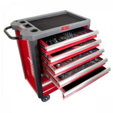 VOZIČEK ZA ORODJE 7 PREDALOV Z 250 KOS ORODJA PROFIX 33119