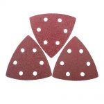 PAPIR BRUSNI TRIKOTNI Z LUKNJAMI 93X93MM 5KOM GR 1 PROFIX 49153