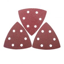 PAPIR BRUSNI TRIKOTNI Z LUKNJAMI 93X93MM 5KOM GR 1 PROFIX 49153