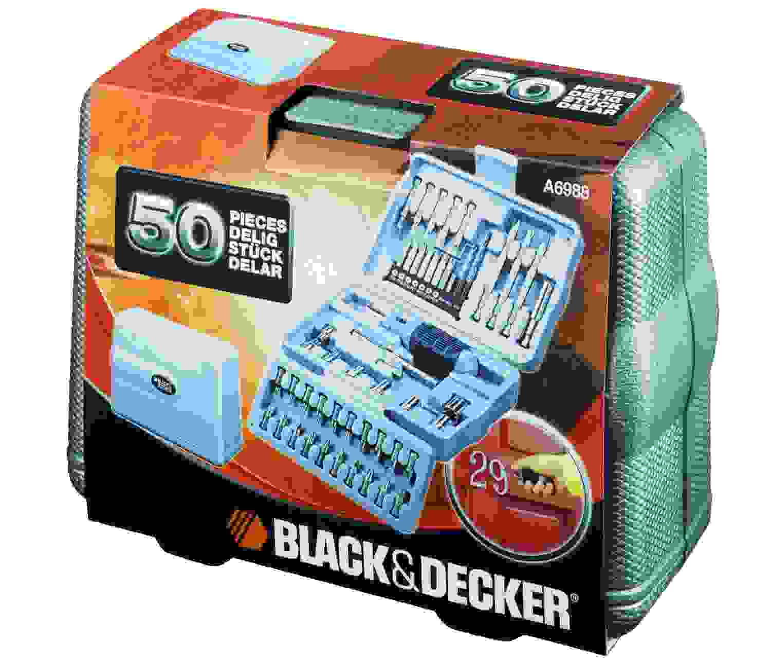 VIJAČNI NASTAVKI Z RAGLJO - 50-DELNI SET Black & Decker A6988 - slika 2