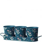SET POSODIC ZA ZELIŠČAZELEN Z ROŽICAMI Briers B7062