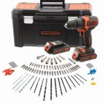 AKU VRTALNIK/VIJAČNIK 18V S PRIBOROM V KOVČKUPRIBOR 120KOM, 2X BATERIJA Black & Decker BCK186D2KA