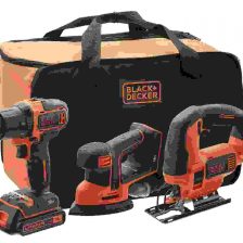 AKU SET UDARNI VRTALNIK,VBODNA ŽAGA IN BRUSILNIKMOUSE, 18V 1,5Ah 2X BATERIJA,POLNILEC IN TORBA Black & Decker BCK31S1S