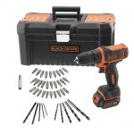 AKU VRTALNIK/VIJAČNIK 10,8V 1,5 Ah V KOVČKUBATERIJA, POLNILEC Black & Decker BDCDD121KA