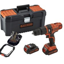 AKU UDARNI VRTALNIK/VIJAČNIK 14,4 V  S PRIBOROM+ TBOX + 2X 1,5 Ah Black & Decker BDK148BTA