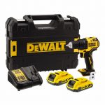 AKU VRTALNIK 18 V 2,0Ah Li-Ion2xbaterija, polnilec 18V XR 1.25A, TSTAK Dewalt DCD708D2T