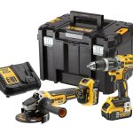 2-DELNI SET AKU ORODJA V TSTAK 5,0Ah 18VDCD796N+DCG405N, 2xBATERIJI, POLNILEC Dewalt DCK2080P2T