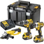 KIT AKU UDARNI VRTALNIK IN VIJAČNI, KOT. BRUSDCD796, DCF887, DCG412, 2XBAT 5,0AH TSTAK Dewalt DCK383P2T