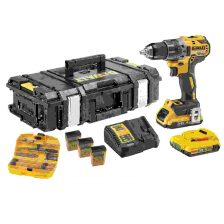 AKU VRTALNIK 18V S PRIBOROM V DS1502 BAT.,POLNILEC,KOV.ZAPONKA,MAGN.NOSILEC NASTAVKOV Dewalt DCK791D2KX