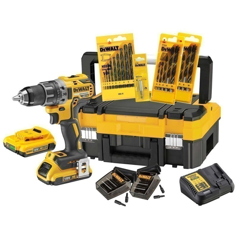 AKU VRTALNIK/VIJAČNIK 18V S PRIBOROM V TSTAK Dewalt DCK791D2T