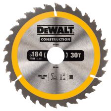 LIST KROŽNE ŽAGE ZA LES 30 ZOB 184x30mm Dewalt DT1942