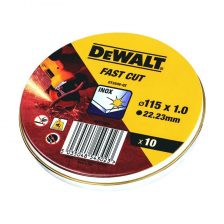 REZALNA PLOŠČA ZA INOX 115X1mmPAK. 10 KOS Dewalt DT3506