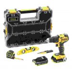 SET: AKU. VRTALNIK/VIJAČNIK 18V 2,0AH BRUSHLESSROČNO ORODJE + ORGANIZATOR Stanley FMCK627D2H3
