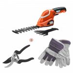 AKU ŠKARJE ZA GRMIČEVJE IN TRAVO 7 V ŠKARJE + ROKAVICE Black & Decker GSL700KIT