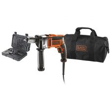UDARNI VRTALNIK 750 W32 DELNI SET DODATKOV, TORBA Black & Decker KR705S32