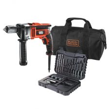 UDARNI VRTALNIK 800 W32 DELNI SET DODATKOV, TORBA Black & Decker KR805S32