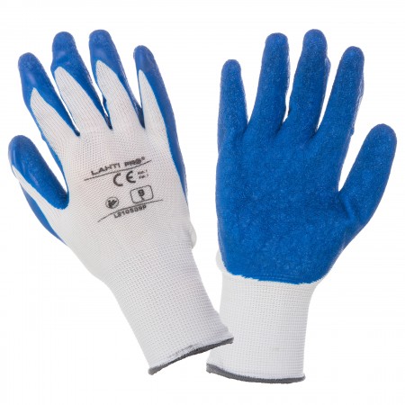 ROKAVICE L LATEX MODRO-BELE PROFIX L210509K