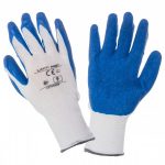 ZAŠČITNE ROKAVICE LATEKS MODRE-BELE, ''10'' PROFIX L210510W