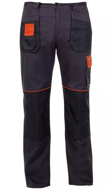 HLAČE GRAFITNO-ORANŽNE 190G/M2 M(50) LAHTI L4050350