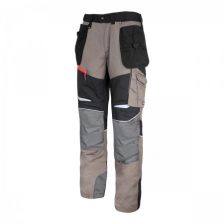 HLAČE KAKI-ČRNO RAZTEGLJIVE M LAHTI L4050902