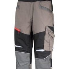HLAČE Z NARAMNICAMI KAKI-ČRNE "S" LAHTI L4060901