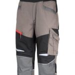 HLAČE Z NARAMNICAMI RAZTEGLJIVE KAKI-ČRNE M LAHTI L4060902