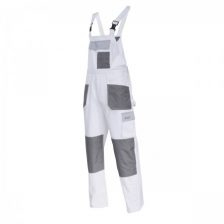 HLAČE Z NARAMNICAMI BELO-SIVE 3XL (60) LAHTI L4061260