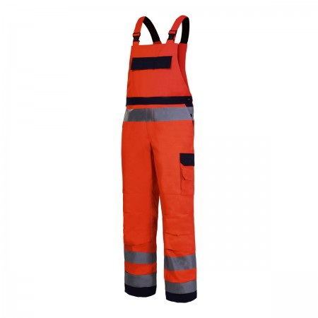 HLAČE VIDLJIVE Z NARAMNICAMI PREMIUM ORANŽNE "2XL" LAHTI L4110605