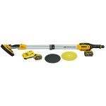 ROTACIJSKI STENSKI POLIRNIK 18V, 2x 6.0 Ah+ 3 x 150G + POLNILEC Dewalt DCE800T2