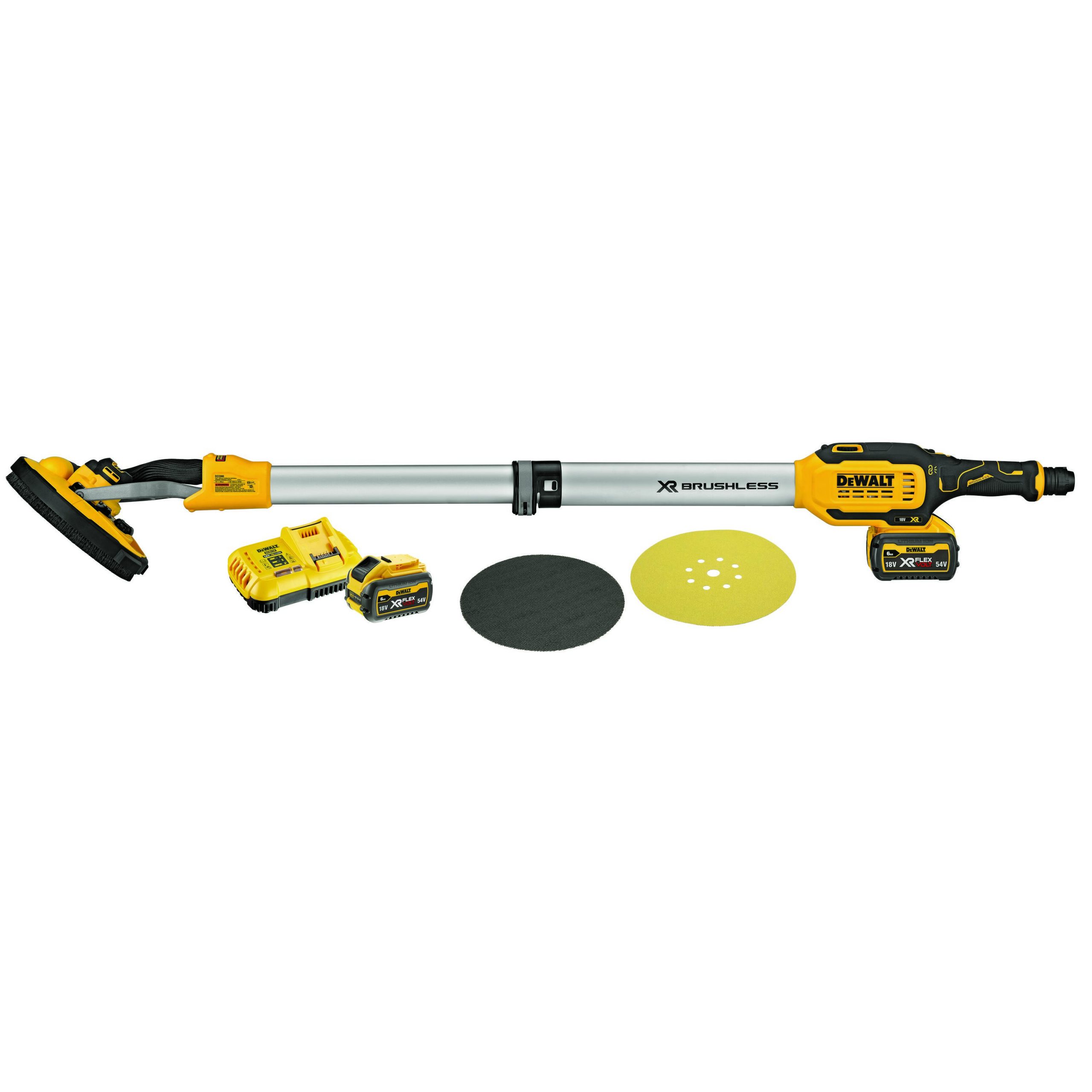 ROTACIJSKI STENSKI POLIRNIK 18V, 2x 6.0 Ah+ 3 x 150G + POLNILEC Dewalt DCE800T2