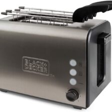 TOASTER IZ NERJAVEČEGA JEKLA 900 WODPRTINE ZA KRUH: 42 x 137 mm Black & Decker BXTO900E