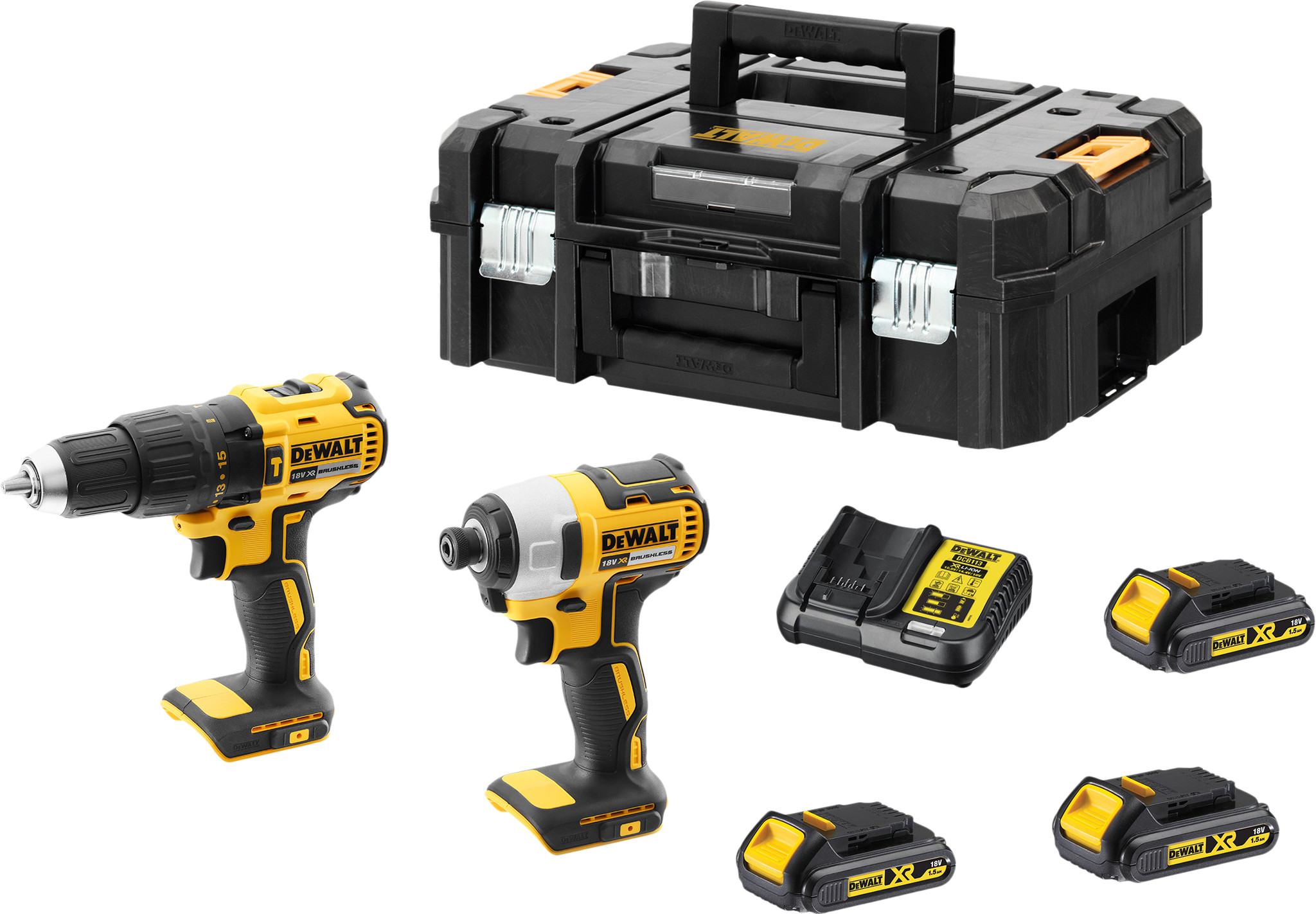 AKU 18V SET DCD778, DCF787 + 3x2.0 Ah XRTSTAK II, POLNILEC Dewalt DCK2060S3T
