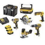 5-DELNI SET AKU ORODJA 18V 5.0 Ah Z DVEMA KOVČKOMA Dewalt DCK500P3T