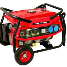 GENERATOR BENCINSKI 2000W, 2X230V, 5,5 KW Z KOLESI163 CM3, 1 X 12V,  15 L BENCINA TRYTON TOG2000K