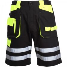KRATKE HLAČE - ČRNO RUMENE, 100% BOMBAŽ "3XL" LAHTI L4070506