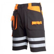 KRATKE HLAČE, ČRNO-POMARANČE "L" LAHTI L4070603