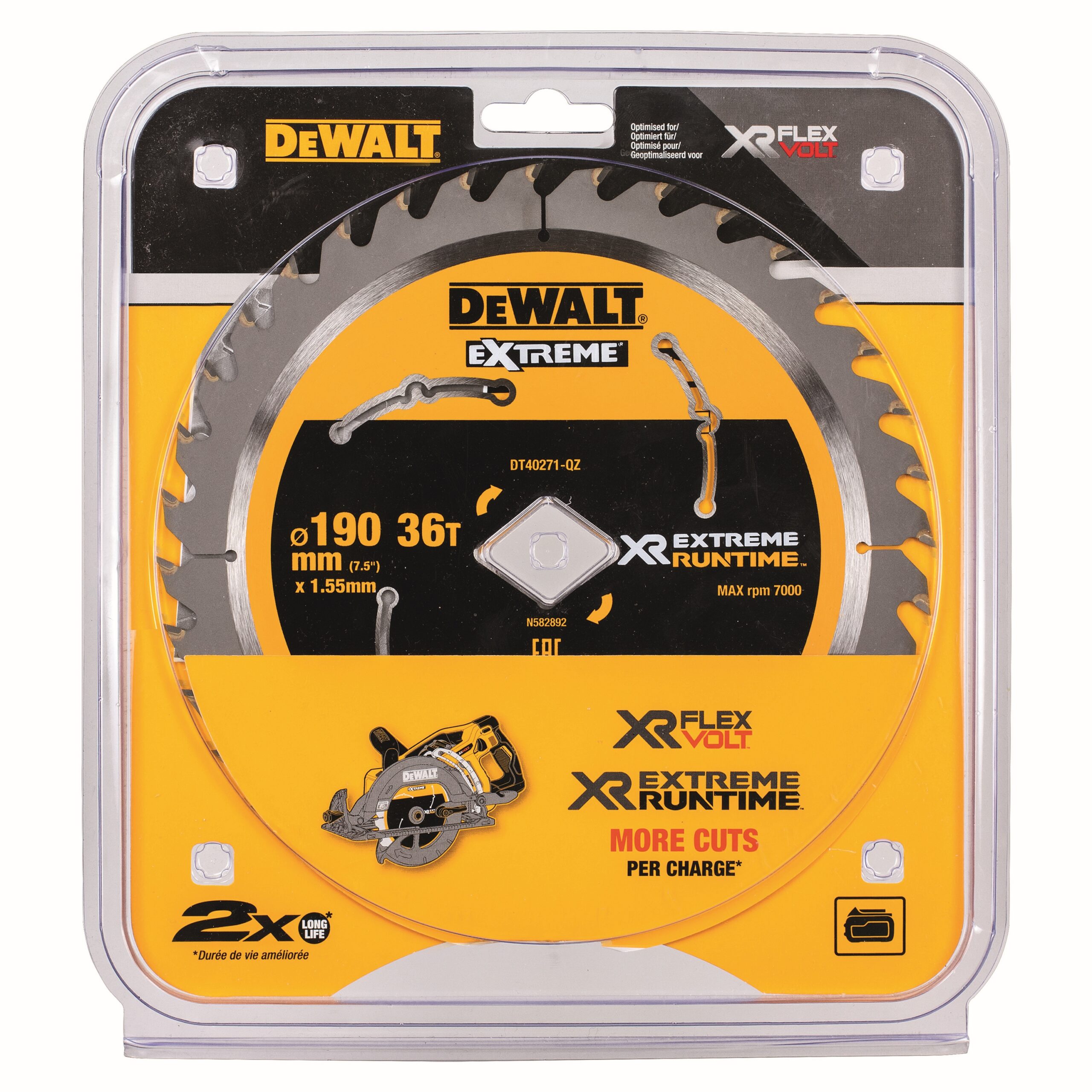 LIST KROŽNE ŽAGE 190 MM 36T DIAMANT Dewalt DT40271