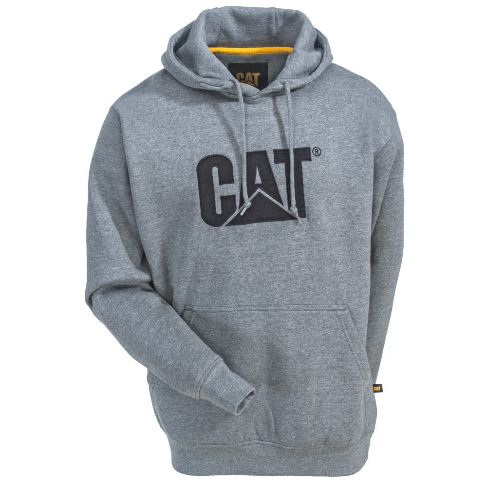MOŠKI PULOVER S KAPUCO TEMNO SIV 2XL CAT CAT W10646 SIV 2XL - slika 2