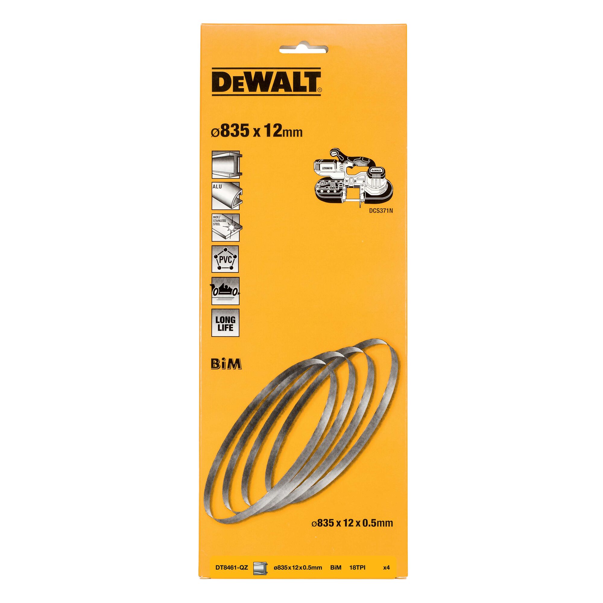 LISTI ZA TRAČNO ŽAGO DCS371N 12MM 18TPI4 KOM Dewalt DT8461 - slika 2