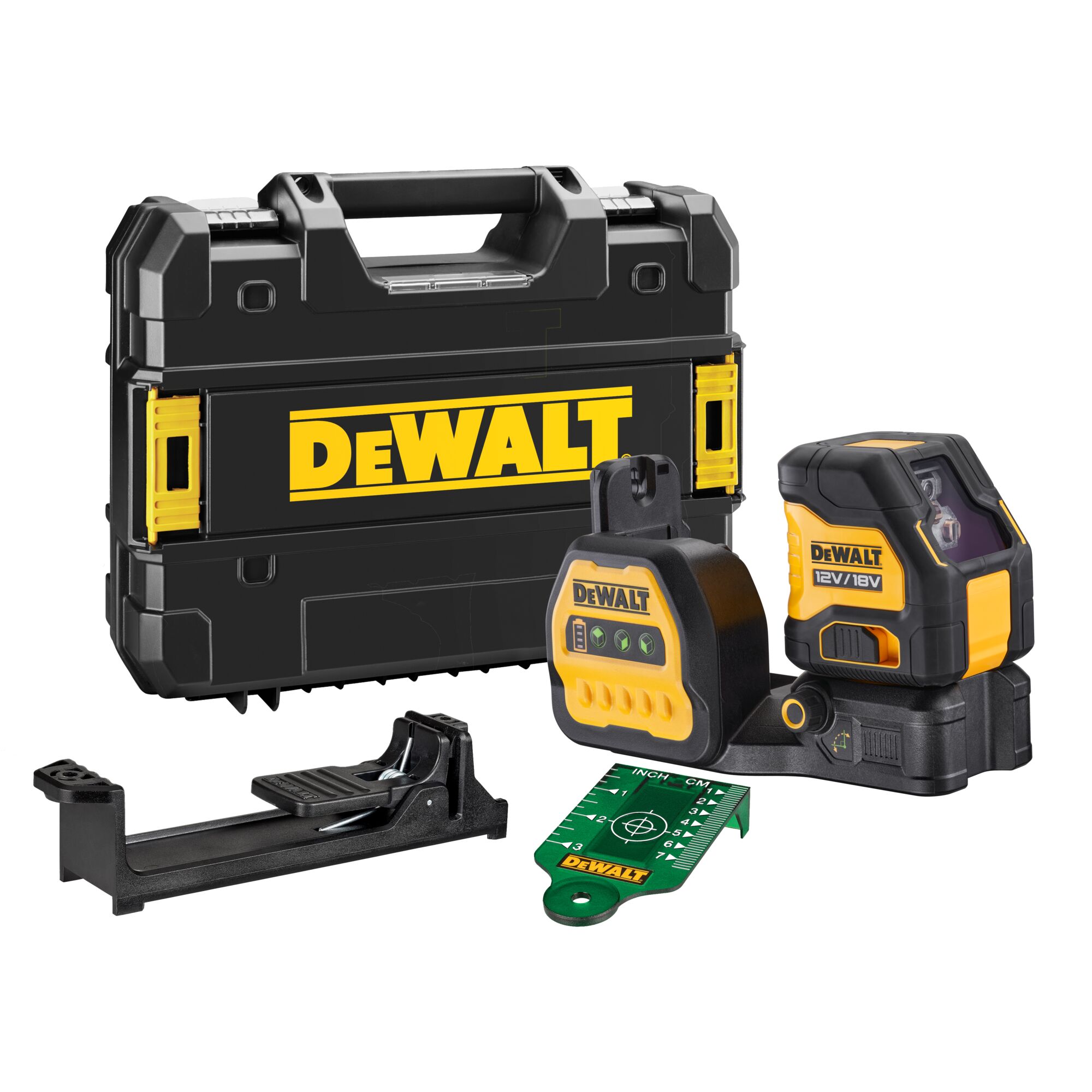 KRIŽNO LINIJSKI LASER ROTACI. 18V ZELEN BREZ BATE.VKLJUČUJE: TSTAK + STENSKI NOSILEC Dewalt DCE088NG18 - slika 3