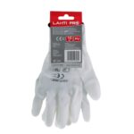 ROKAVICE PU FINGERTIP BELE, "9", CE LAHTI L231109K