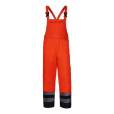 HLAČE VIDNE PREŠITE Z NARAMNICAMI ORANŽNE XL LAHTI L4110204