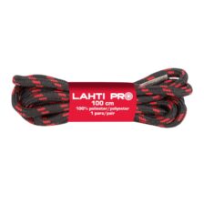 VEZALKE OKROGLE ZA OBUTEV ČRNO-RDEČE 120 CM10 KOM LAHTI L9040120