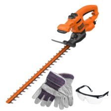 OBREZOVALNIK ŽIVE MEJE 450 W 50 CMDODANA ZAŠČITNA OČALA IN ROKAVICE Black&Decker BEHT251KIT