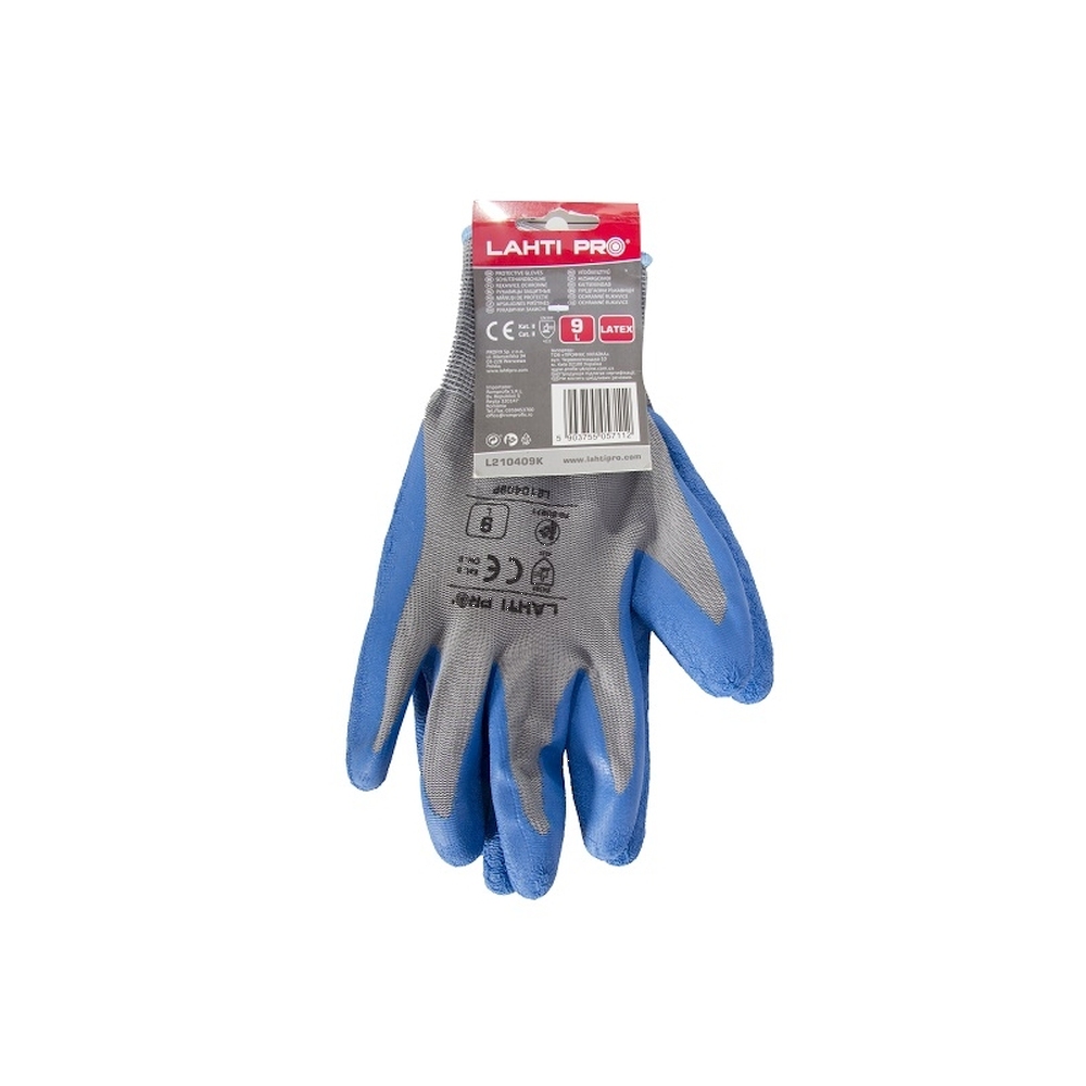 ROKAVICE ZAŠČITNE Z LATEKSOM MODRO-SIVE "10" PROFIX L210410W