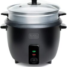 KUHALNIK RIŽA 700W 1,8 Lžlica, skodelica in naprava za kuhanje v pari Black&Decker BXRC1800E
