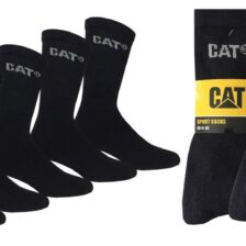 MOŠKE ŠPORTNE NOGAVICE ČRNE 46/50 5 PAROV CAT CAT DYP61