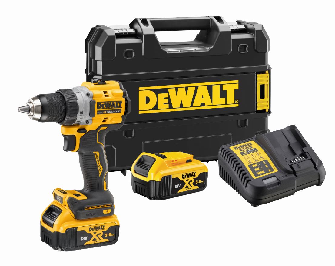 AKU VRTALNIK VIJAČNIK 18V XR 2 x 5,0 Ah TSTAKLED SVETILKA V 3 POLOŽAJIH Dewalt DCD800P2T