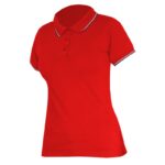 POLO MAJICA ŽENSKA RDEČA "XL", 190 G LAHTI L4031404